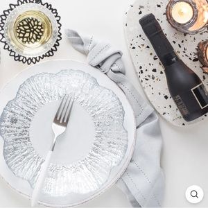 Vietri Rufulo Platinum (silver) Dinner Set for 8 🇮🇹🎊